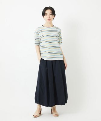 カラフルボーダージャガードニット