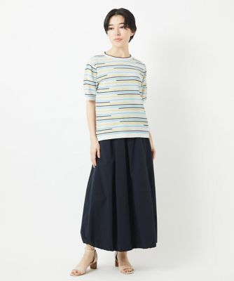 カラフルボーダージャガードニット