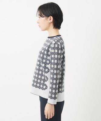 日本製］裏カノコストレッチジャカードニット | GEORGES RECH (Women