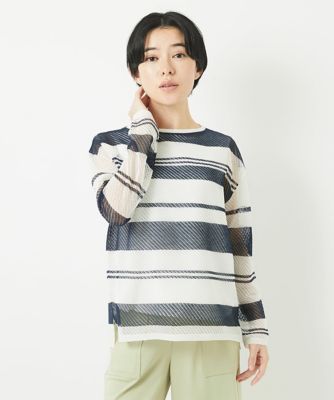 メッシュボーダーニット | GEORGES RECH (Women/小さいサイズ
