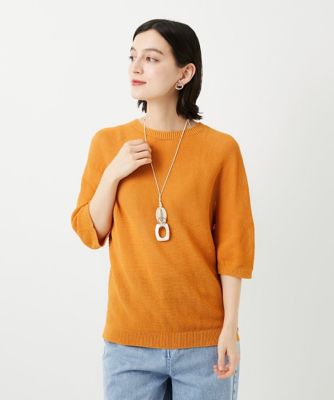 ＜GEORGES RECH (Women/小さいサイズ)＞［日本製］ホールガーメントストレッチ５分袖ニット