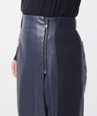 セットアップ対応］ライトレザーナローラップスカート | GEORGES RECH