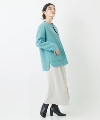 フェイクスエードラッププリーツスカート
