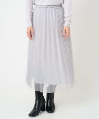 ＜GEORGES RECH (Women/小さいサイズ)＞［日本製］アコーディオンシアープリーツスカート