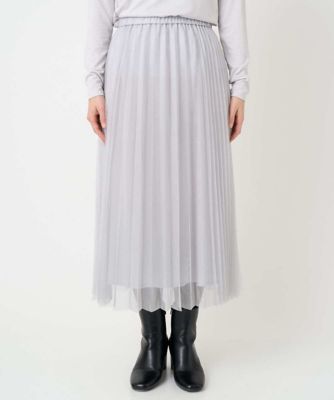 【NEW】ジョルジュ・レッシュ（ES RECH）/[日本製]アコーディオンシアープリーツスカート 日本製］アコーディオンシアープリーツスカート | GEORGES RECH (Women