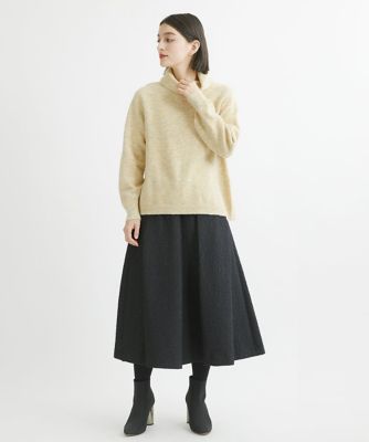 ［日本製］マトラッセタックフレアスカート