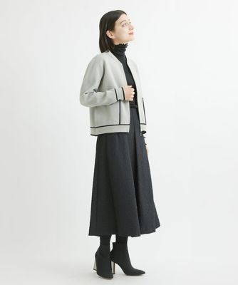［日本製］マトラッセタックフレアスカート