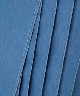 ［セットアップ対応］アシンメトリープリーツラップデニムスカート