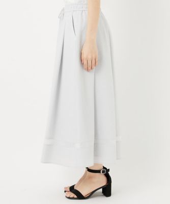 ジョルジュ・レッシュ（ES RECH）/[接触冷感/吸汗速乾]サッカータックフレアースカート 接触冷感／吸汗速乾］サッカータックフレアースカート | GEORGES RECH