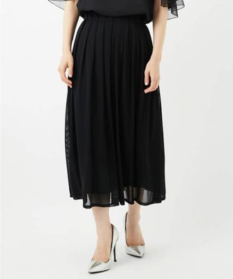 ＜GEORGES RECH (Women/小さいサイズ)＞シアーストライプティアードスカート