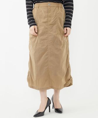 ＜GEORGES RECH (Women/小さいサイズ)＞［セットアップ対応］サイドギャザードロストスカート