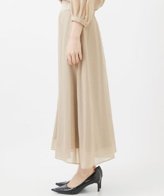 ［セットアップ対応］ランダムドット箔プリントスカート