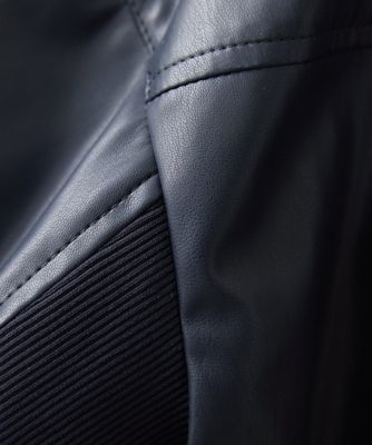 ［セットアップ対応］ライトレザーシャツブルゾン