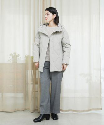 ✴︎tantan✴︎ページ。撥水コート グレージュ Ｓ マットストレッチタフタダウンジャケット | GEORGES RECH (Women