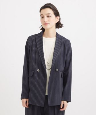 ［日本製／セットアップ対応］ダブルブレストリネンジャケット