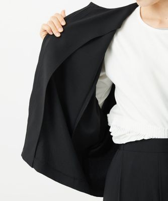 接触冷感／吸水速乾］ドルマンスリーブノーカラージャケット | GEORGES