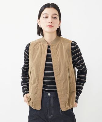 ［セットアップ対応］シャンブレージップアップベスト