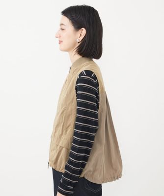 ［セットアップ対応］シャンブレージップアップベスト