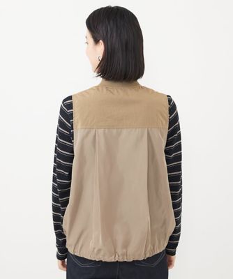 ［セットアップ対応］シャンブレージップアップベスト