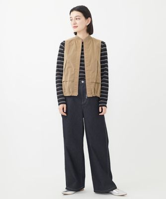 ［セットアップ対応］シャンブレージップアップベスト