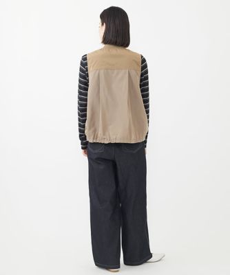 ［セットアップ対応］シャンブレージップアップベスト