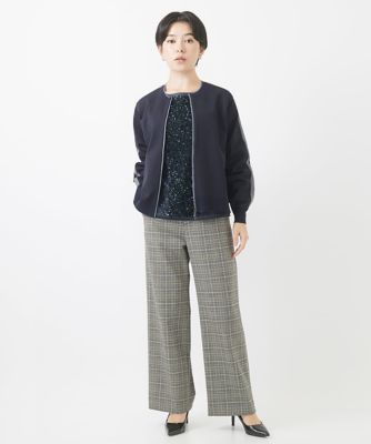 スパンコール刺繍フレンチスリーブカットソー