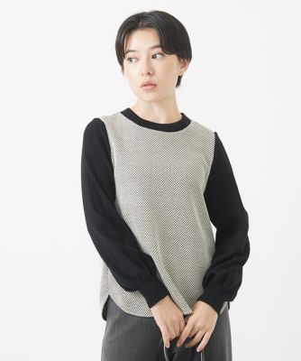 ＜GEORGES RECH (Women/小さいサイズ)＞ジャガードジャージープルオーバー