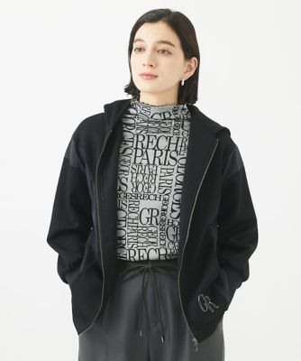 ES RECH / ジョルジュ・レッシュ [日本製]ダブルフェイスボトルネックロゴカットソー 日本製］ダブルフェイスボトルネックロゴカットソー | GEORGES