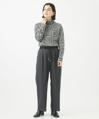 日本製］ダブルフェイスボトルネックロゴカットソー | GEORGES