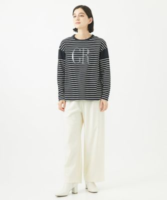 クリアスパンコールロゴボーダーカットソー | GEORGES RECH (Women