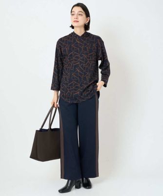 日本製］ダブルフェイスミニフード9分袖ロゴカットソー | GEORGES