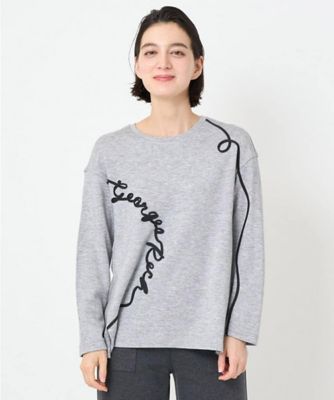 ＜GEORGES RECH (Women/小さいサイズ)＞ロゴポンチジャージープルオーバー