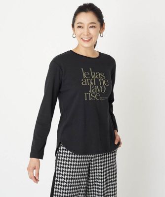＜GEORGES RECH (Women/小さいサイズ)＞ソリッドロゴロングカットソー