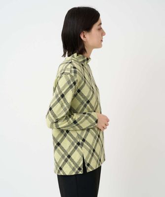 へリンボンラインジャカードハイネックカットソー | GEORGES RECH