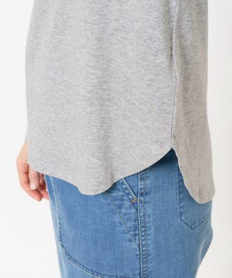 スムースロゴ刺繍ロングスリーブカットソー