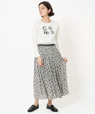 スムースロゴ刺繍ロングスリーブカットソー