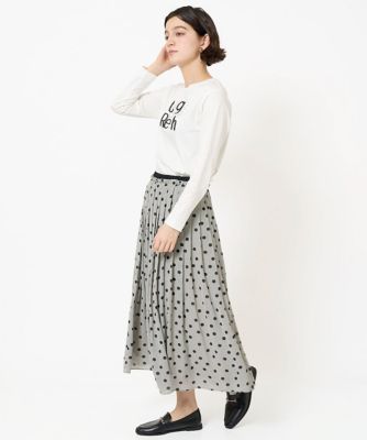 スムースロゴ刺繍ロングスリーブカットソー