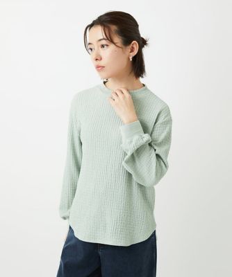 ＜GEORGES RECH (Women/小さいサイズ)＞ジャカードボトルネックジャージープルオーバー