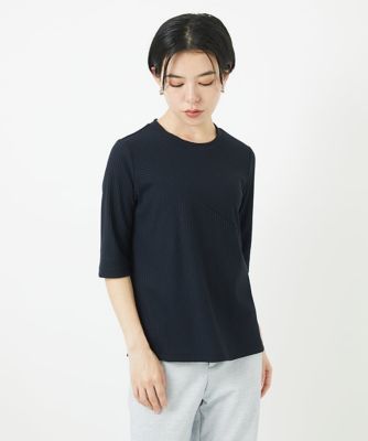 ［日本製］ストレッチリブカットソー