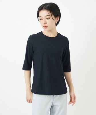 ［日本製］ストレッチリブカットソー