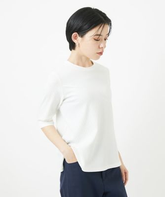 ［日本製］ストレッチリブカットソー