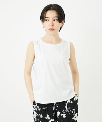 チュールシルケットタンクトップ