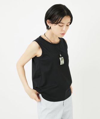 チュールシルケットタンクトップ