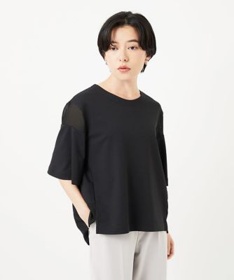 日本製／接触冷感］シアーコンビジャージープルオーバー | GEORGES