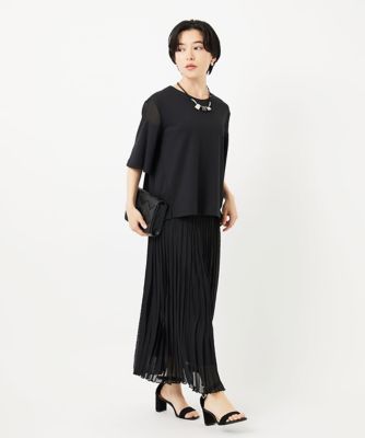 日本製／接触冷感］シアーコンビジャージープルオーバー | GEORGES