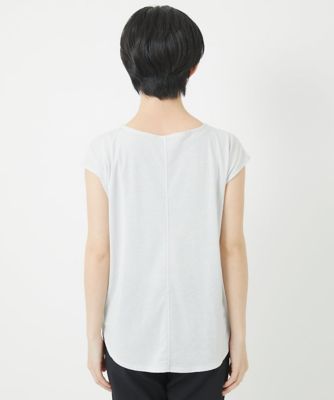 ［日本製］ラメフレンチスリーブジャージーカットソー