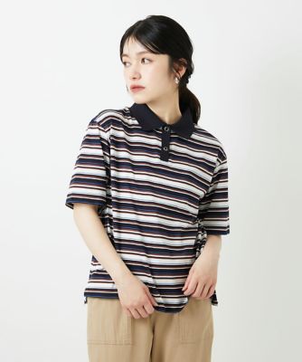 サンローラン　ボーダー　ポロシャツ　超希少　mdmacreative ボーダー切替ポロシャツ【MUSE BY ROCHAS