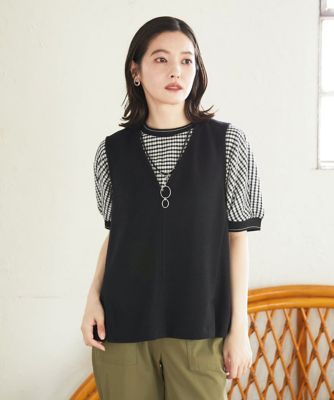セットアップ対応］VネックAラインベスト | GEORGES RECH (Women
