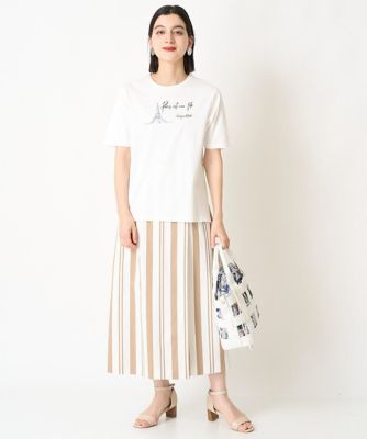エッフェル塔刺繍ロゴプリントカットソー | GEORGES RECH (Women