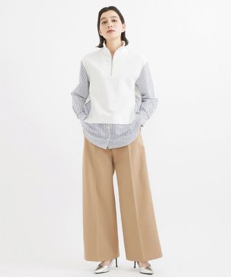 ベストレイヤードストライプシャツ
